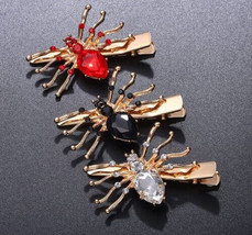 Crystal spider hair clips - €8,74 EUR
