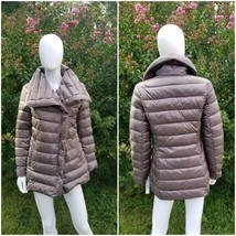 Tahari Chloe lightweight down filled short quilted asymmetric jacket XS - $86.24