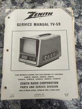 1979 Zenith TV-59 Television Service Manual - $9.90