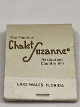 Vintage Matchbook Cover The Famous Chalet Suzanne Restaurant Lake Wales, Fl gmg - £9.70 GBP