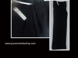 Women&#39;s Ellen Tracy Black Slacks Dress Pants Sz 6 - $18.99