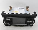Audio Equipment Radio Receiver Am-fm-cd S Fits 2016 NISSAN ALTIMA OEM #2... - £112.63 GBP