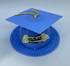 New Graduation Cake Topper Light Blue Cap Cake Accents - $3.05