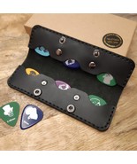 Personalized Guitar Pick Holder Custom Leather Guitar Guitar Pick Case - £36.65 GBP