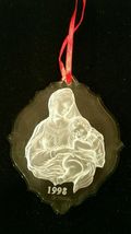 Lenox Gorham 1998 Lead Crystal Annual Madonna and Child Christmas Ornament - £19.61 GBP