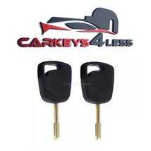 2 pc Transponder Key Blank Fits 2010 2011 2012 Ford Transit Connect h91 - £21.58 GBP