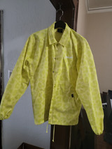Huf worldwide yellow printed button jacket Large O11 - £30.99 GBP