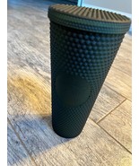 Starbucks Jelly Dark Green Studded Cold Cup Tumbler 24 oz Lid Venti 2022... - $37.08 CAD