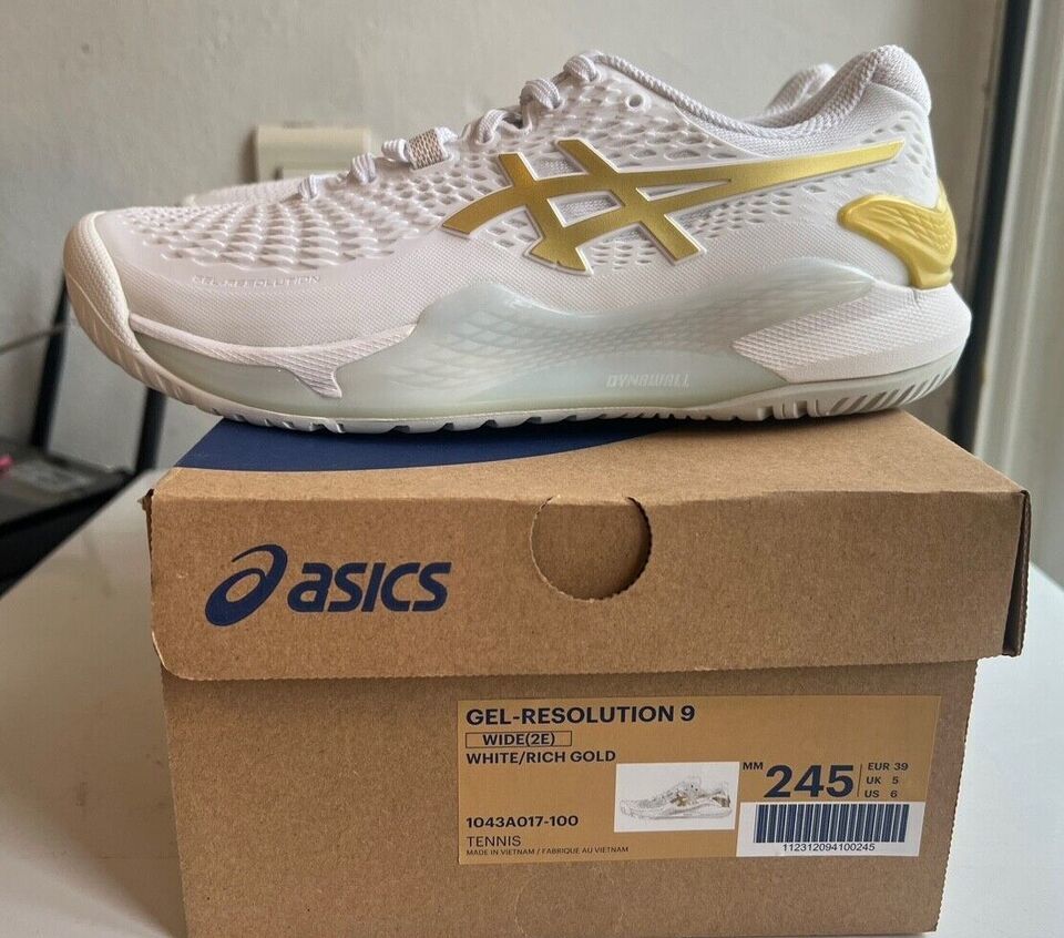 Asics Gel-Resolution 9 Men&#39;s Tennis Shoes Sports Shoes 2E White NWT 1043... - $188.91