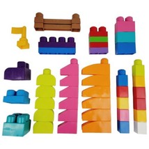 Mega Bloks &amp; Kids Work Mixed Lot of 43 - Multi Color - £6.81 GBP