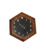 Vtg 70s Mid Century Modern MCM Howard Miller Wood Roman Numeral Wall Clo... - $7,422.87 MXN