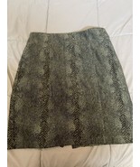 Vintage Christina Hope Women’s Green Animal Print Knee Length Skirt Size 14 - $32.81 CAD