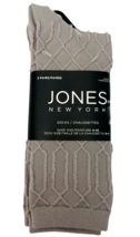 Jones New York Gray Patterned Ladies Dress Socks 2 Pair Size 9-11 Rayon ... - £18.28 GBP