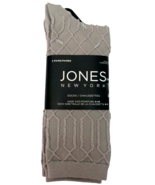 Jones New York Gray Patterned Ladies Dress Socks 2 Pair Size 9-11 Rayon ... - $24.47