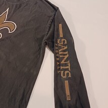 NFL Team Apparel New Orleans Saints Long Sleeve Black Football Size Large image 6