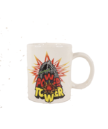 Vintage 90s Cedar Point Power Tower Roller Coaster Coffee Mug Cup Cerami... - $646.39 MXN