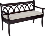 Coventry Solid Wood And Veneer Storage Bench By Osp Home, Antique Black - $255.99