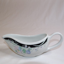 VINTAGE IMPORTED BY MCCRORY STORES MADE IN CHINA GRAVY BOAT Colorful Flo... - $7.85