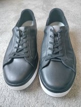 Kizik Shoes- Mens Sz 12 - Women Sz 13.5 Casual Black Leather Sneakers Ha... - $49.49