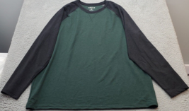 Orvis Shirt Men 2XL Multi Classic Fit Soft Ringer Long Sleeve Crew Neck Pullover - $20.29