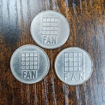 Lot Of (3) Japanese Fan Pachislo Casino Game Tokens - £16.73 GBP