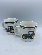 Mug John Deere (Tractor) by GIBSON DESIGNS Set of 2 Coffee/Tea Mugs 3 3/4&quot; - £11.67 GBP