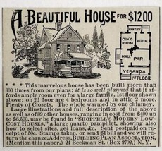 Beautiful House 1885 Advertisement Victorian Ephemera Real Estate ADBN1kkk - $12.50