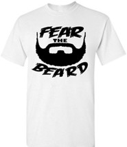 VRW Fear the Beard Mens T-shirt #2 (XXL, White) - £13.15 GBP
