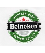 Heineken Logo decal Window Laptop helmet hard hat up to 14&quot; FREE TRACKING - £2.35 GBP+