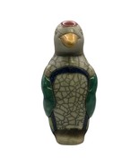 The Fenix Raku Pottery  6” PENGUIN Figurine Hand Made in South Africa Si... - $60.67 CAD