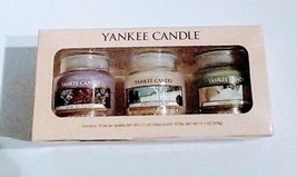 Yankee Candle 3 Pack Jars 3.7oz Lilac Blossoms- Clean Cotton- Vanilla Lime 2008  - £12.01 GBP