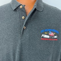 USS Arizona Memorial XL Polo Shirt Remember Pearl Harbor Dec 7 1941 Dark Gray - £35.25 GBP