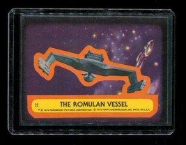 Vintage 1976 Topps Paramount Star Trek Sticker The Romulan Vessel #22 - $239.51 MXN