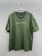 Abercrombie and Fitch Mens T-Shirt Size XL Green Lacrosse Patch 90s Shor... - £18.56 GBP