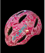 GIRO SCAMP Pink Flower Land. Helmet 45-49cm Youth Extra-Small New - £31.44 GBP