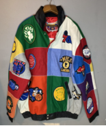 Rare Vintage Jeff Hamilton NBA and ABA Throwback Patch Varsity Jacket Me... - £551.43 GBP