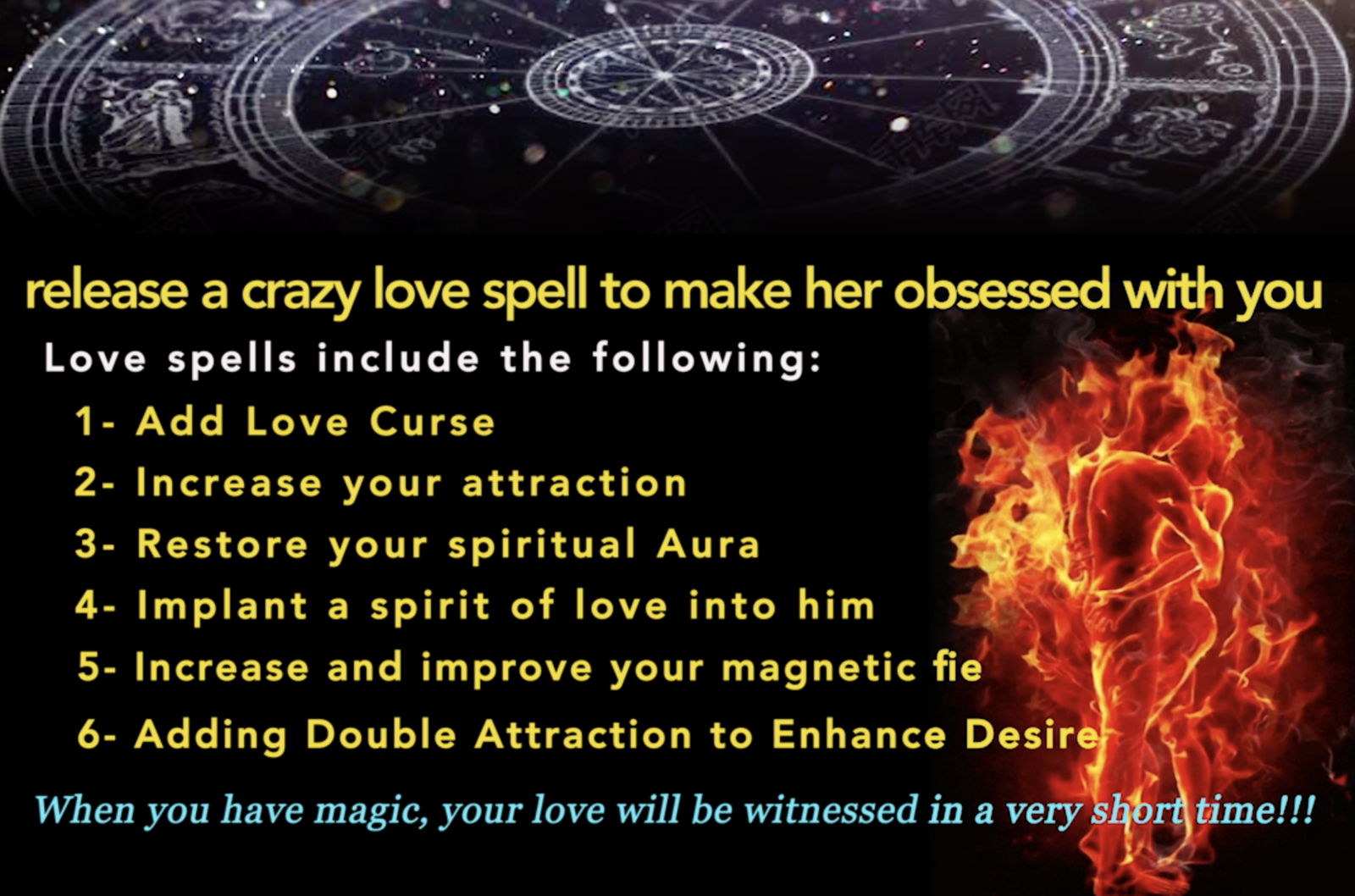Love Attraction Spell, Permanent Binding, Fast Effect
