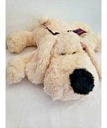Walmart Puppy Dog Plush Stuffed Animal Cream Light Tan Black Nose Plaid ... - £21.71 GBP