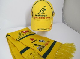 Wallabies Yellow Hat Union + Scarf Australia Tour 2013 With Super Rugby ... - £21.75 GBP