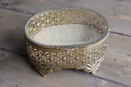 Antique Gold Tone Display Box - £70.45 GBP