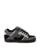 Mens DVS Enduro 125 Skate Shoe Black Charcoal and Turquoise Suede - $63.74