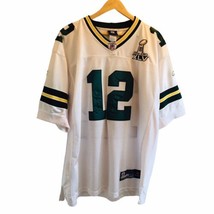 Green Bay Packers Aaron Rodgers Reebok Men&#39;s 54 ON FIELD Jersey Super Bowl XLV - £59.38 GBP