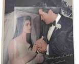Elvis Presley and Priscilla&#39;s Wedding Promo Picture 11x11 Clambake Insert - $34.60
