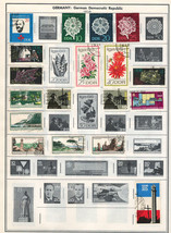 GERMANY GDR 1965-1966 Very Fine Used Stamps Hinged on list: 2 Sides - £2.04 GBP