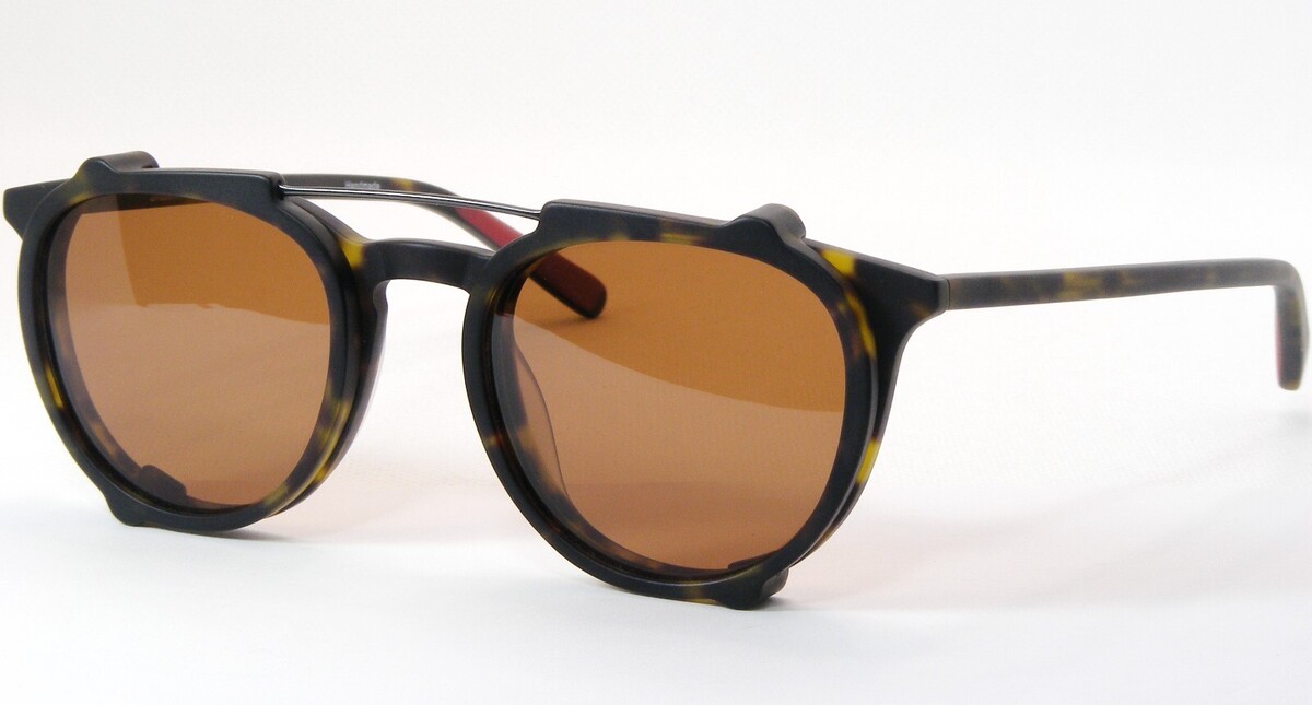 Brillen Galerie Ray 502S Mate Carey Único Hecho a Mano Gafas de Sol W/ M... - $175.22