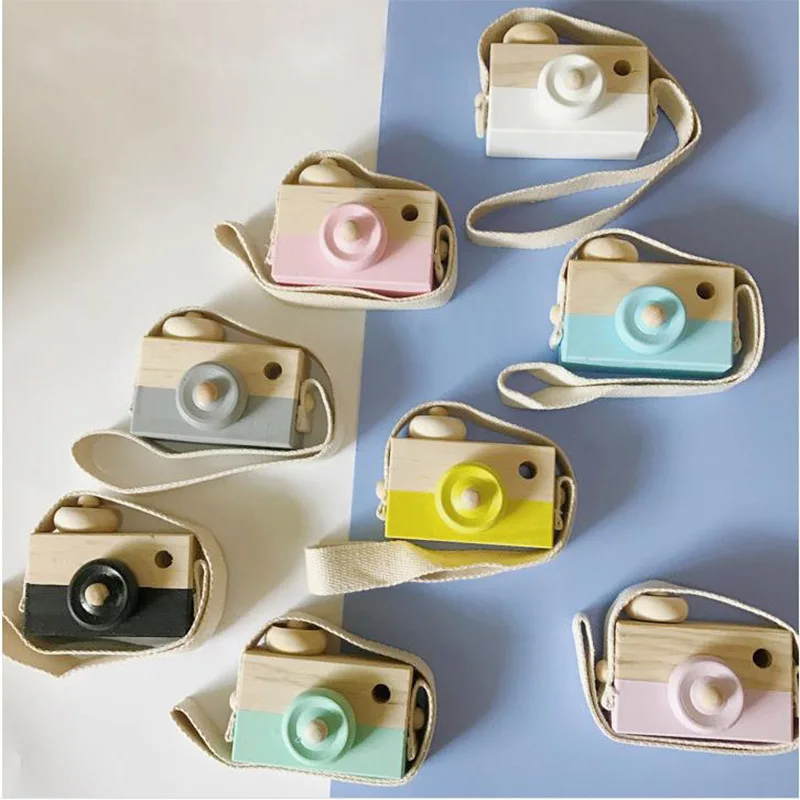 Children Wooden Camera Toys Hanging Camera Photography Decoration Children - £12.11 GBP