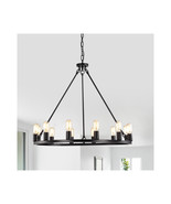 Warehouse of Tiffany PD001-12MB 32 in. Round Reiss 12-Light Wagon Wheel ... - $308.90 CAD