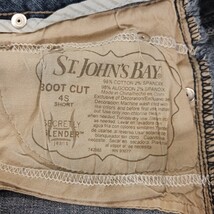 St. John's Bay Women's Blue Stretch Secretly Slender Bootcut Denim Jeans Size 4S image 4