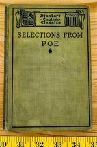 Standard English Classics Selections De Poe 1907 Edgar Allan Poe-
show origin... - £40.21 GBP
