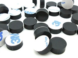 Lot of 25 pcs  1/2&quot; Dia x 3/16” Tall Rubber Feet Bumpers 3M Adhesive Bac... - £9.55 GBP